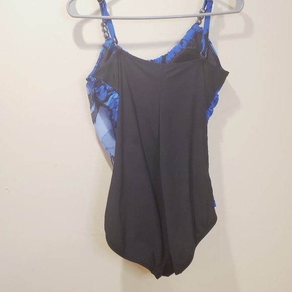Aqua Green Vintage one piece swimmer size M - Picture 5 of 12
